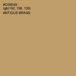 #C09E69 - Antique Brass Color Image
